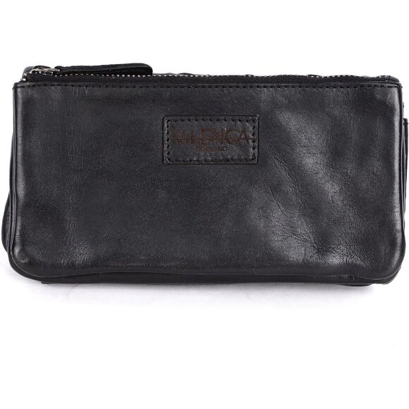 Top Handle Handbags For Women with Dust Bag Black  Holland Full Grain Leather - Picture 8 of 9